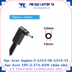Sạc Acer Aspire-3 A315-58 A314-35 đầu cắm