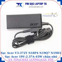 Sạc Acer Aspire V3 372T N18P4 N19Q7 N19H1, logo acer dập chìm