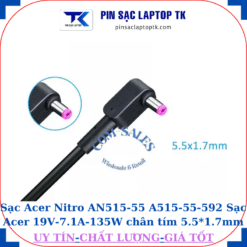 Sạc laptop Acer Nitro AN515 55 A515 55 592, đầu cắm tím
