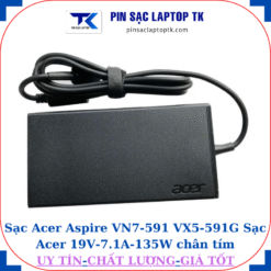 Sạc laptop Acer Aspire VN7 591 VX5 591G Sạc Acer 19V-7.1A-135W logo acer dập chìm