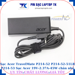 Sạc Acer TravelMate P214 52 P214-52-51LR P214 53, logo acer dập chìm