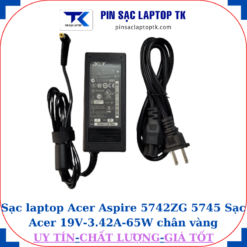 Sạc Acer Aspire 5742ZG 5745 Sạc Acer 19V-3.42A-65W củ sạc+ dây nguồn