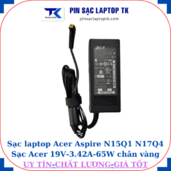 Sạc Acer Aspire N15Q1 N17Q4 Sạc Acer 19V-3.42A-65W, củ sạc