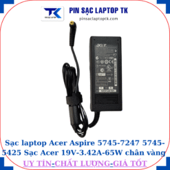 Sạc laptop Acer Aspire 5745 7247 5745 5425 Sạc Acer 19V-3.42A-65W củ sạc
