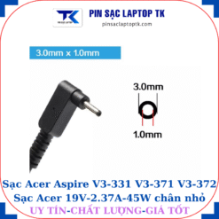 Sạc Acer Aspire V3-331 V3-371 V3-372 đầu cắm