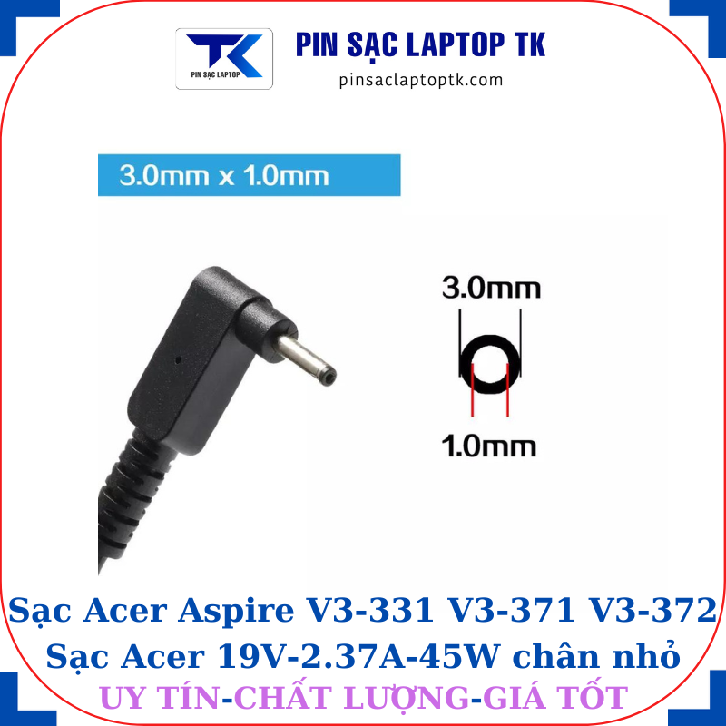 Sạc Acer Aspire V3-331 V3-371 V3-372 đầu cắm