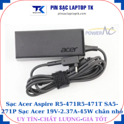 Sạc Acer Aspire R5 471 R5 471T SA5 271P, logo acer dập chìm