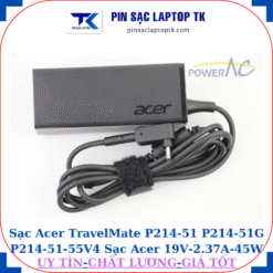 Sạc laptop Acer TravelMate P214 51 P214 51G P214-51-55V4, logo acer dập chìm