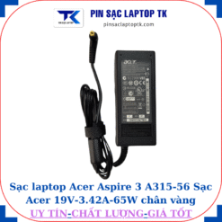 Sạc laptop Acer Aspire-3 A315 56 Sạc Acer 19V-3.42A-65W củ sạc