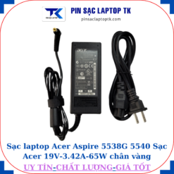 Sạc Acer Aspire 5538G 5540 Sạc Acer 19V-3.42A-65W củ sạc+ dây nguồn