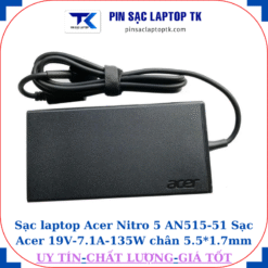 Sạc laptop Acer Nitro AN515 52 AN515 52 5425, logo acer dập chìm