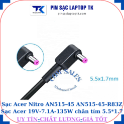 Sạc laptop Acer Nitro AN515-45 AN515-45-R83Z, đầu cắm tím