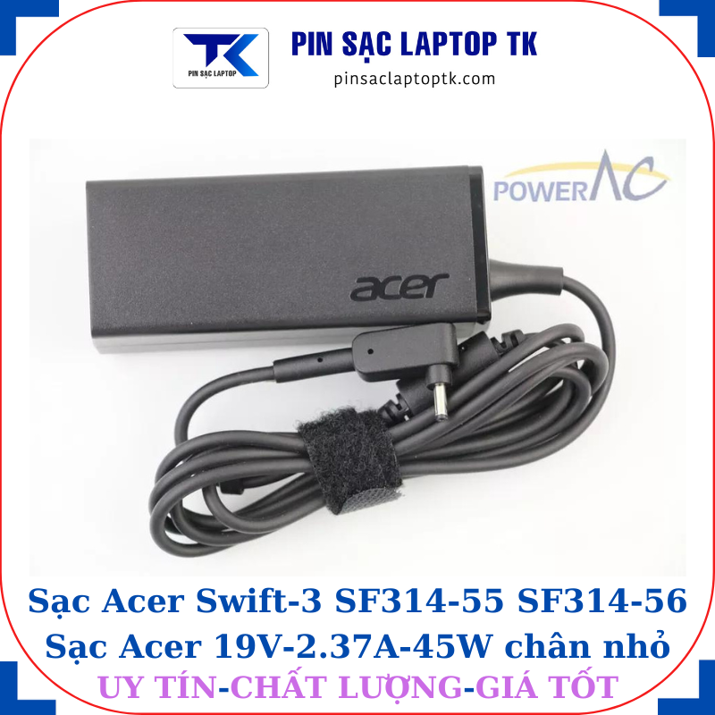 Sạc Acer Swift-3 SF314-55 SF314-56 sạc acer 45w logo acer