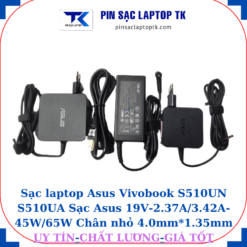 Sạc laptop Asus Vivobook S510UN S510UA Sạc Asus 19V-2.37A/3.42A-45W/65W Chân nhỏ