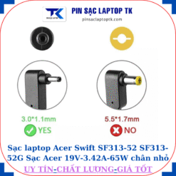 Sạc laptop Acer Swift SF313-52 SF313-52G Sạc Acer 19V-3.42A-65W chân nhỏ mini 3.0mm*1.1mm