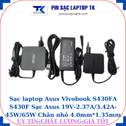 Sạc Asus Vivobook S430FA S430F Sạc Asus 19V-2.37A/3.42A-45W/65W Chân nhỏ