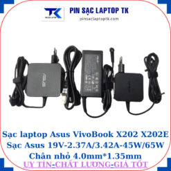 Sạc laptop Asus VivoBook X202 X202E Sạc Asus 19V-2.37A/3.42A-45W/65W Chân nhỏ