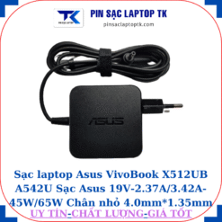 Sạc Asus VivoBook X512UB A542U Sạc Asus 19V-2.37A/3.42A-45W/65W Chân nhỏ, 45W vuông