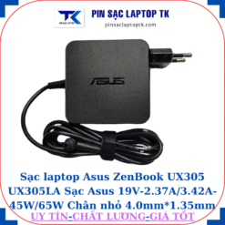 Sạc Asus ZenBook UX305 UX305LA Sạc Asus 19V-2.37A/3.42A-45W/65W Chân nhỏ, 65W vuông