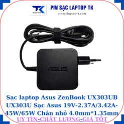 Sạc Asus ZenBook UX303UB UX303U Sạc Asus 19V-2.37A/3.42A-45W/65W Chân nhỏ, 45W vuông