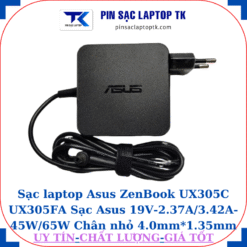 Sạc Asus ZenBook UX305C UX305FA Sạc Asus 19V-2.37A/3.42A-45W/65W Chân nhỏ, 65W vuông
