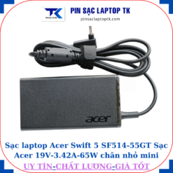Sạc Acer Swift 5 SF514-55GT Sạc Acer 19V-3.42A-65W logo Acer dập chìm