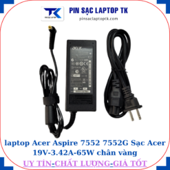 Sạc Acer Aspire 7552 7552G Sạc Acer 19V-3.42A-65W củ sạc+ day nguồn
