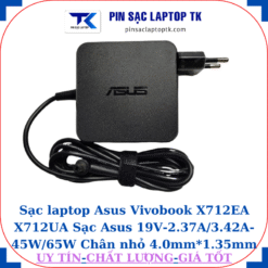 Sạc Asus Vivobook X712EA X712UA Sạc Asus 19V-2.37A/3.42A-45W/65W Chân nhỏ, 65w vuông