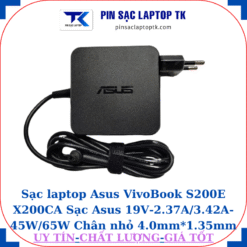 Sạc Asus VivoBook S200E X200CA Sạc Asus 19V-2.37A/3.42A-45W/65W Chân nhỏ, 65W vuông
