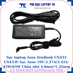 Sạc Asus ZenBook UX433 UX433F Sạc Asus 19V-2.37A/3.42A-45W/65W Chân nhỏ, 45W chữ nhật