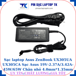 Sạc Asus ZenBook UX305UA UX305CA Sạc Asus 19V-2.37A/3.42A-45W/65W Chân nhỏ, 45W chữ nhật