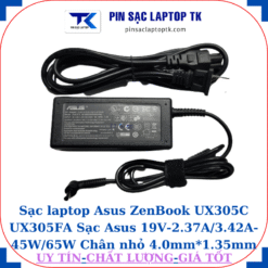 Sạc Asus ZenBook UX305C UX305FA Sạc Asus 19V-2.37A/3.42A-45W/65W Chân nhỏ, 45W chữ nhật