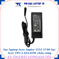 Sạc Acer Aspire 5551 5740 Sạc Acer 19V-3.42A-65W củ sạc