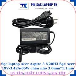 Sạc Acer Aspire 3 N20H3 Sạc Acer 19V-3.42A-65W củ sạc + dây nguồn