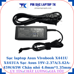 Sạc Asus Vivobook X441U X441UA Sạc Asus 19V-2.37A/3.42A-45W/65W Chân nhỏ, 45W chữ nhật