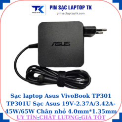 Sạc Asus VivoBook TP301 TP301U Sạc Asus 19V-2.37A/3.42A-45W/65W Chân nhỏ, 65W vuông