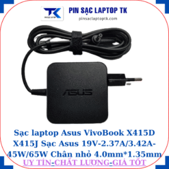 Sạc Asus VivoBook X415D X415J Sạc Asus 19V-2.37A/3.42A-45W/65W Chân nhỏ, 45W vuông