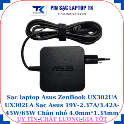 Sạc Asus ZenBook UX302UA UX302LA Sạc Asus 19V-2.37A/3.42A-45W/65W Chân nhỏ, 45W vuông