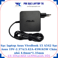 Sạc Asus VivoBook 15 A542 Sạc Asus 19V-2.37A/3.42A-45W/65W Chân nhỏ, 65W vuông