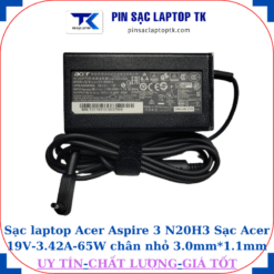 Sạc Acer Aspire 3 N20H3 Sạc Acer 19V-3.42A-65W củ sạc