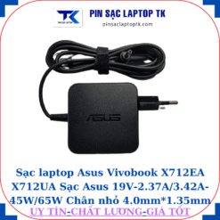 Sạc Asus Vivobook X712EA X712UA Sạc Asus 19V-2.37A/3.42A-45W/65W Chân nhỏ, 45w vuông