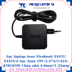 Sạc Asus Vivobook X441U X441UA Sạc Asus 19V-2.37A/3.42A-45W/65W Chân nhỏ, 45W vuông