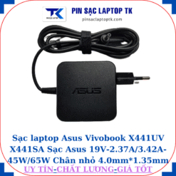 Sạc Asus Vivobook X441UV X441SA Sạc Asus 19V-2.37A/3.42A-45W/65W Chân nhỏ , 45w vuông