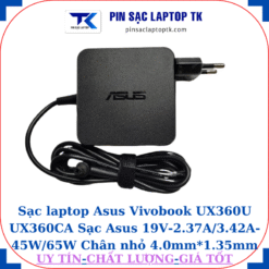 Sạc Asus Vivobook UX360U UX360CA Sạc Asus 19V-2.37A/3.42A-45W/65W Chân nhỏ, 65w vuông