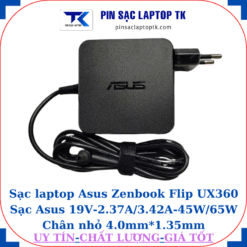 Sạc Asus Zenbook Flip UX360 Sạc Asus 19V-2.37A/3.42A-45W/65W Chân nhỏ, 65w vuông