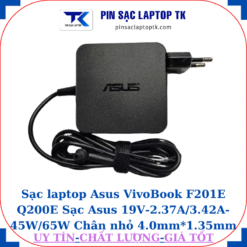 Sạc Asus VivoBook F201E Q200E Sạc Asus 19V-2.37A/3.42A-45W/65W Chân nhỏ, 65W vuông