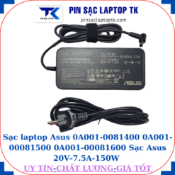Sạc Asus 0A001-0081400 0A001-00081500 0A001-00081600 Sạc Asus 20V-7.5A-150W, củ sạc+ dây nguồn