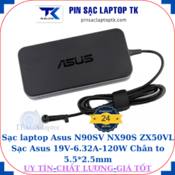 Sạc Asus N90SV NX90S ZX50VL Sạc Asus 19V-6.32A-120W Chân to 5.5*2.5mm, logo Asus