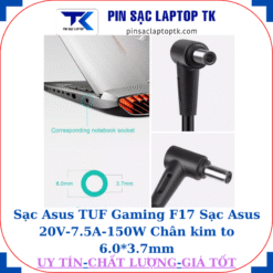 Sạc laptop Asus TUF Gaming F17 Sạc Asus 20V-7.5A-150W Chân kim to 6.0*3.7mm