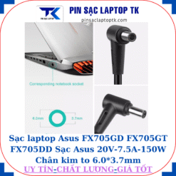 Sạc laptop Asus FX705GD FX705GT FX705DD Sạc Asus 20V-7.5A-150W Chân kim to 6.0*3.7mm